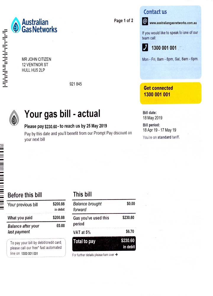  Minol USA business utility bill 